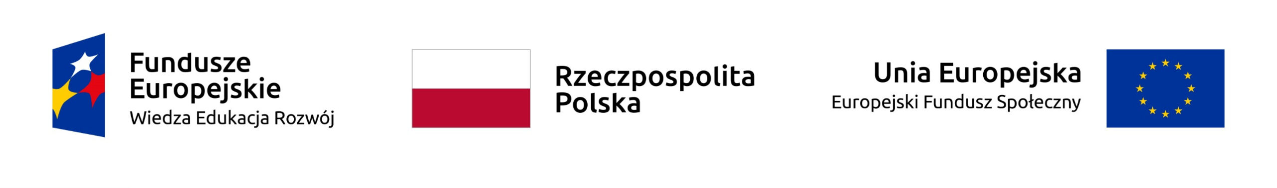 Baner z logotypami. Od lewej storny w kolejności. Fundusze europejskie wiedza i edukacja, Rzeczpospolita Polska, Unia Europejska europejski fundusz zdrowia